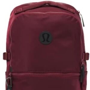 ISO lululemon new crew backpack red merlot maroon color